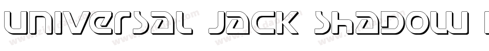 Universal Jack Shadow Italic字体转换
